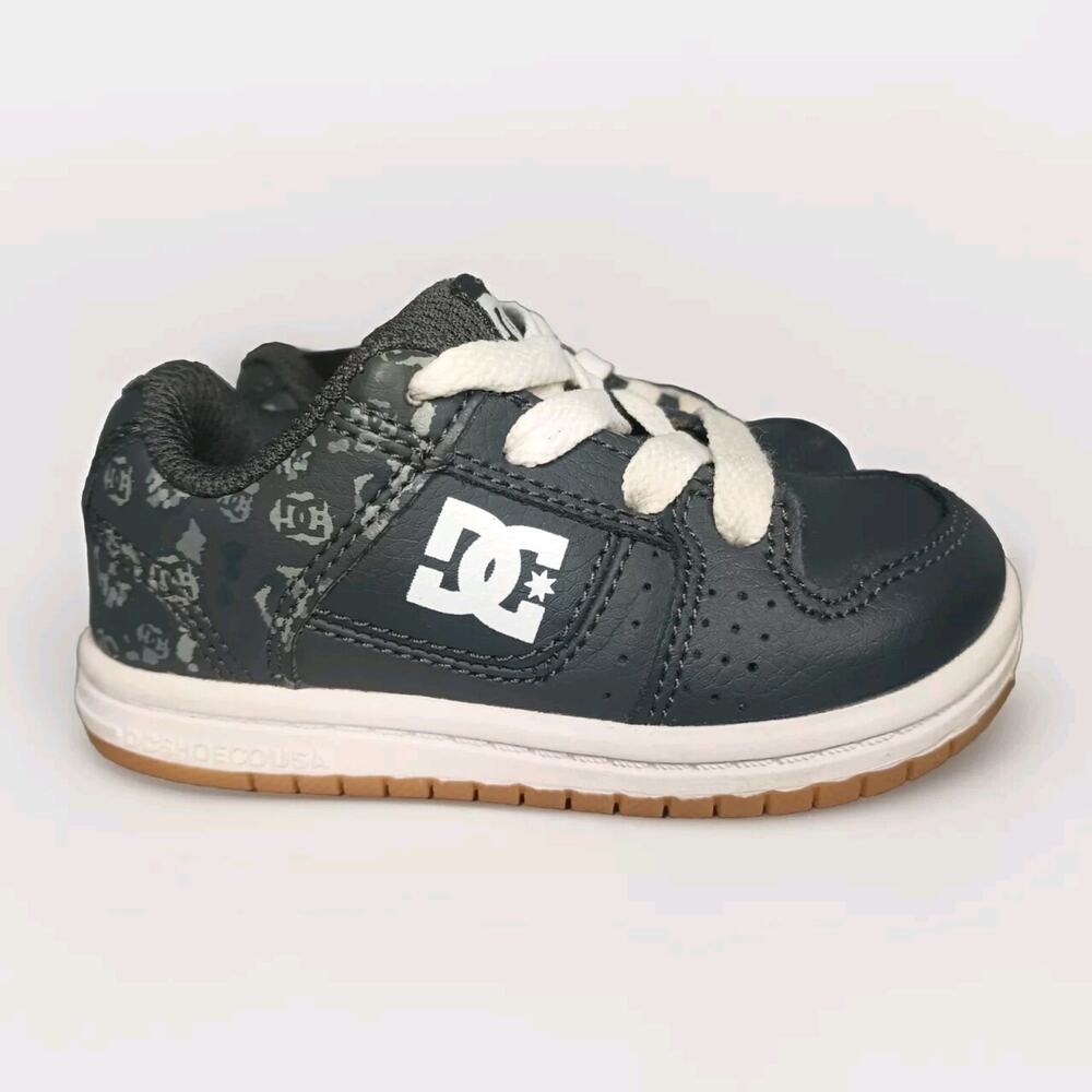 DC Kids Toddler Shoes - Black And White Skateboard Shoes Size 5T